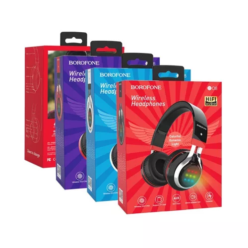 BOROFONE BO8 Love Song Bluetooth Fejhallgató Headset - Fekete