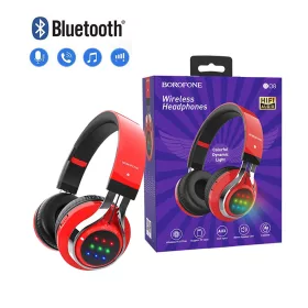   BOROFONE BO8 Love Song Bluetooth Fejhallgató Headset - Piros