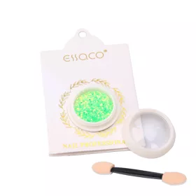   Nail glitter divatos színekben, apró szemcse méretű - zöld