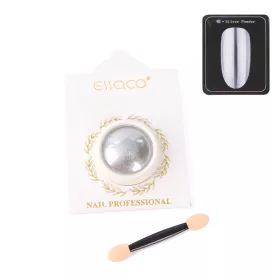 Nail Art krómpor - Ezüst