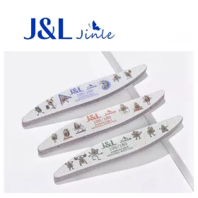   J&L hullámos körömreszelő 2 db /csomag 100/180 - avokádó mintás