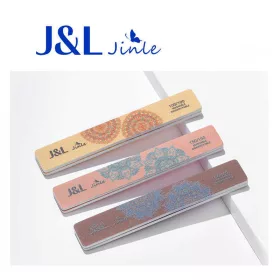   J&L téglalap alakú körömreszelő 2 db /csomag - indiai mintás