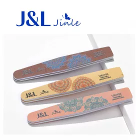   J&L egyenes és íves körömreszelő 2 db /csomag - indiai mintás