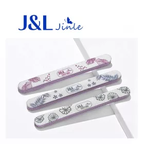   J&L egyenes körömreszelő 2 db /csomag 100/180 - avokádó mintás 