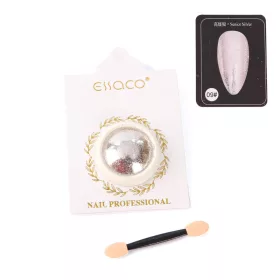 Nail Art csillámpor ezüst - 09#