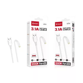   X-start Lightning adatkábel – 3.1A gyors töltés, 1m, fehér