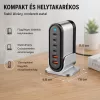 X-start 88W asztali többportos gyorstöltő állomás – 6 portos USB/USB-C töltő adapter, okostelefonhoz, tablethez és laptophoz