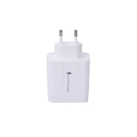 4 USB portos Quick charge töltő fehér
