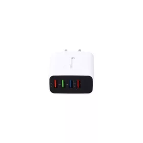 4 USB portos Quick charge töltő fehér