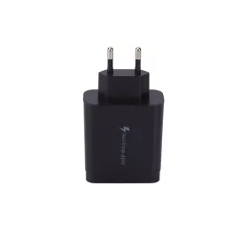 4 USB portos Quick charge töltő fekete