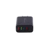 4 USB portos Quick charge töltő fekete