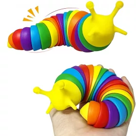 3D Vicces Rugalmas Csiga játék - Sárga