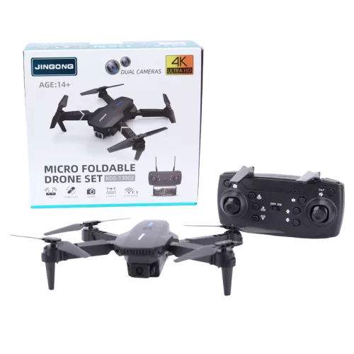JINGONG KOS-13002 összecsukható mini drón – 4K dual kamera, WiFi vezérléssel