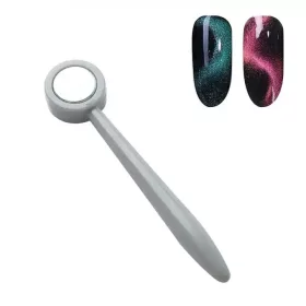 Szürke korongfej alakú köröm mágnes - szürke - 61 mm