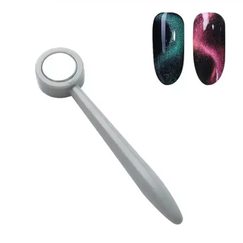 Szürke korongfej alakú köröm mágnes - szürke - 61 mm