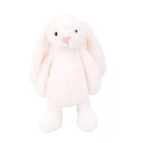 Tapsi füles plüss nyuszi - 38 cm, beige