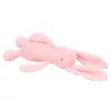 Puha plüss nyuszi hosszú fülekkel – rózsaszín, 38 cm
