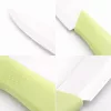 Rozsdamentes acél konyhakés 20 cm – zöld ergonomikus markolattal, 10 cm pengével