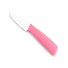   Rozsdamentes acél konyhakés – rózsaszín ergonomikus markolattal, 12 cm pengével