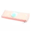 Tolltartó műbőr borítással homok színben, szőrmés virággal 