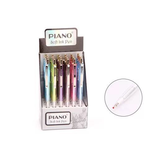 PIANO golyóstoll 0,7mm átlátszó toll test