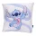 Disney Stitch gyerekpárna – fehér alapon, szív mintával, 38x38 cm