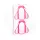 Műköröm sablon 24db - Lepke - Summer pink