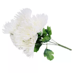  Krizantém csokor 7 fejes – 50 cm fehér
