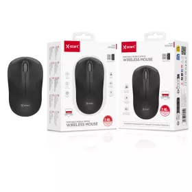   X-Start Vezeték Nélküli Egér 2.4GHz – Halk USB Wireless Mouse Laptophoz és PC-hez, Fekete