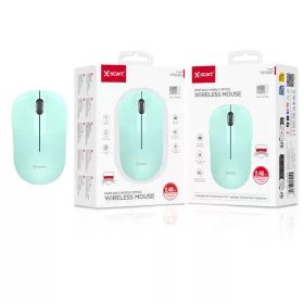   X-Start Vezeték Nélküli Egér 2.4GHz – Halk USB Wireless Mouse Laptophoz és PC-hez, Mentazöld