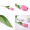 62 cm-es Élénk Rózsaszín Selyem Tulipán – Élethű Hosszú Szárú Művirág Dekoráció