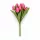 Prémium mesterséges tulipán virágcsokor 35 cm – 9 szálas mályva színű dekorációs művirág csokor