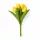 Prémium mesterséges tulipán virágcsokor 35 cm – 9 szálas citromsárga tulipán dekorációs művirág csokor