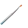 Torch körömépítő ecset szett 3 darabos, metál ombre nyéllel különböző fejekkel (zselé, porcelán)