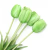 Gumi Tulipán csokor 5 szálas 40 cm - Zöld