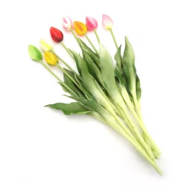 Gumi Tulipán szálas 39 cm - Fehér