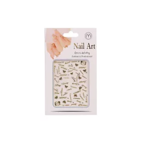 Nail-Art köröm matrica - arany
