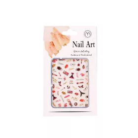 Nail-Art köröm matrica - színes