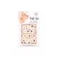 Nail-Art köröm matrica - színes
