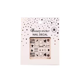 Beauty Sticker - köröm matrica - fekete