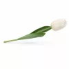 Prémium 56 cm-es fehér műtulipán – vastag, stabil szilikon gumi dekor virág otthonra és rendezvényre