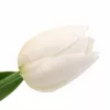 Prémium 56 cm-es fehér műtulipán – vastag, stabil szilikon gumi dekor virág otthonra és rendezvényre