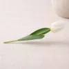 Prémium 56 cm-es fehér műtulipán – vastag, stabil szilikon gumi dekor virág otthonra és rendezvényre