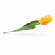 Prémium 56 cm-es sárga műtulipán – vastag, stabil szilikon gumi dekor virág otthonra és rendezvényekre