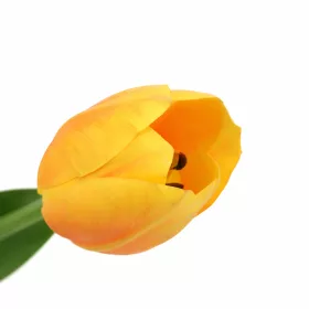   Prémium 56 cm-es sárga műtulipán – vastag, stabil szilikon gumi dekor virág otthonra és rendezvényekre