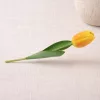 Prémium 56 cm-es sárga műtulipán – vastag, stabil szilikon gumi dekor virág otthonra és rendezvényekre