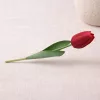 Prémium 56 cm-es piros műtulipán – vastag, stabil szilikon gumi dekor virág lakásba és rendezvényekre