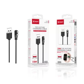   X-start mágneses okosóra töltőkábel – 7.5W, 60cm, fekete