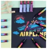 24 színű akril festék marker készlet rugalmas ecsetheggyel – Brush Tip Acrylic Paint Marker