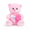 Plüss maci „Love” szívvel – rózsaszín plüss játék 35 cm, ajándék maci